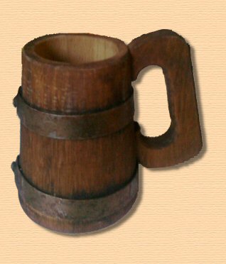 Kufel drewniany