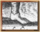 Buty postaci z ryciny z ksia�ki Habits de diverses nations Abrahama de Bruyn z roku 1581